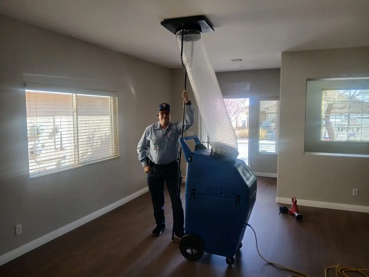 Professional Dryer Vent Cleaning work inside a Parker home